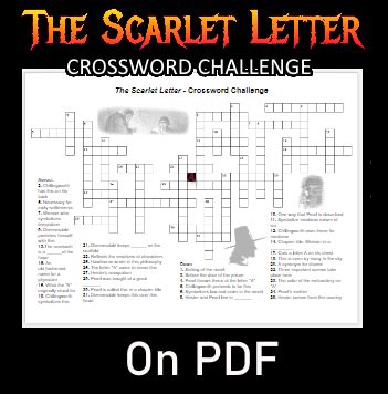 the scarlet crossword